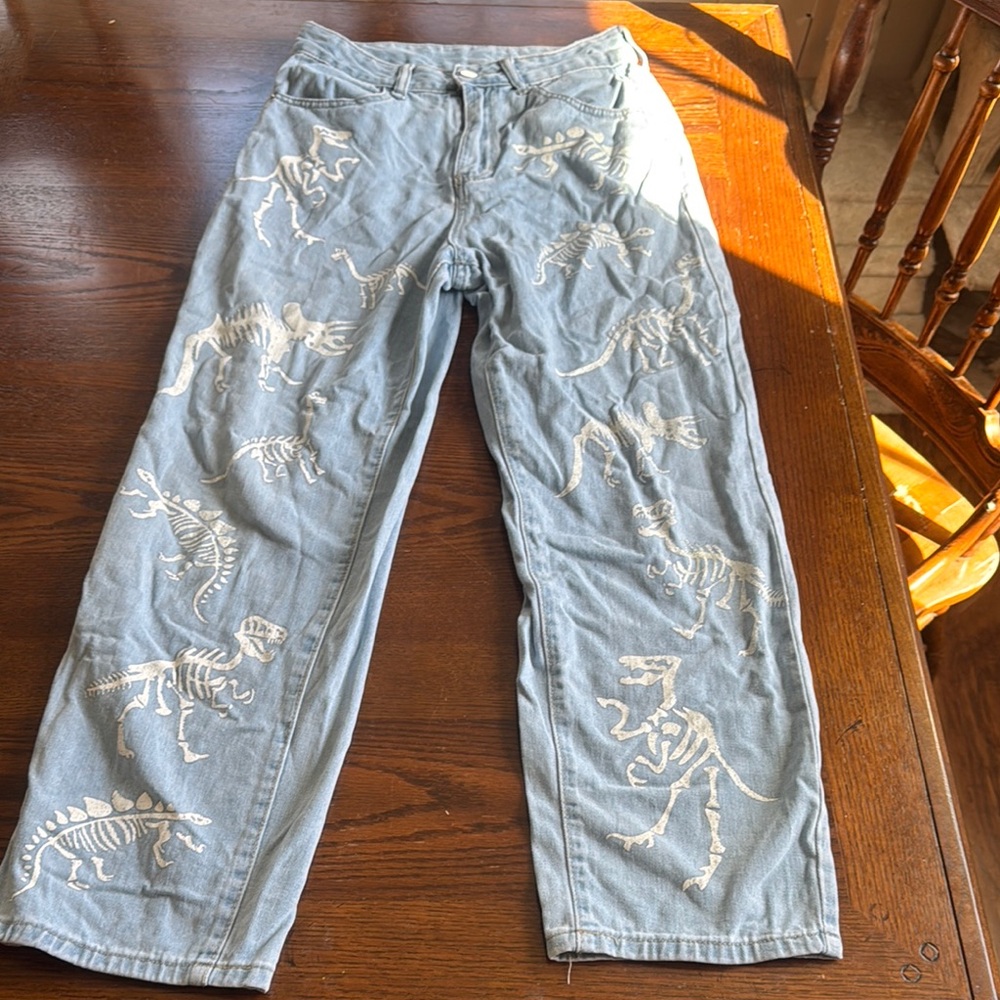 Unique Dinosaur Skeleton Jeans